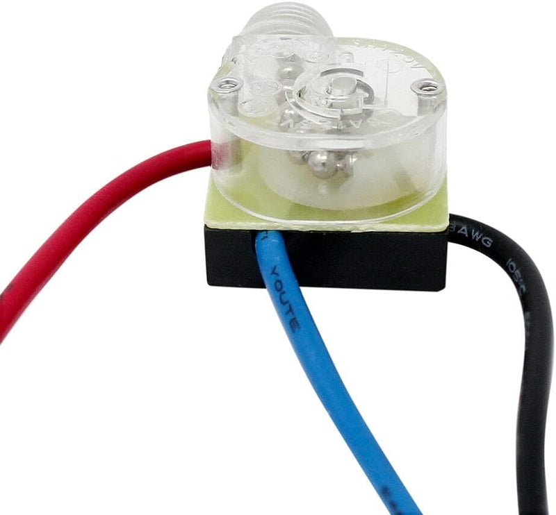 DAYONE Ceiling Fan Pull Switch Zing Ear ZE-110 3 Wire 3 Way 2 Circuit 4 Position Fan Speed Pull Chain Light Switch Replacement with Pulling String, Black Nickel - Image 4